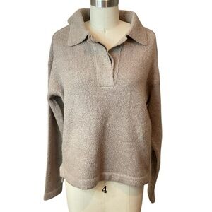RDI Johnny Collar Soft Long Sleeve Sweater Oversized XS EUC